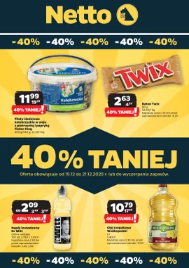 40% taniej