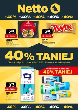 40% TANIEJ!