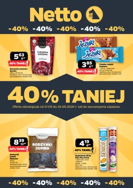 40% TANIEJ!